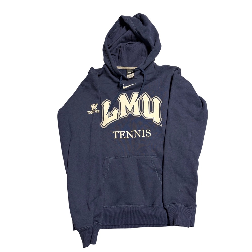 Nike‎ LMU Loyola Marymount University Tennis Hoodie Navy Blue Mens Small WCC